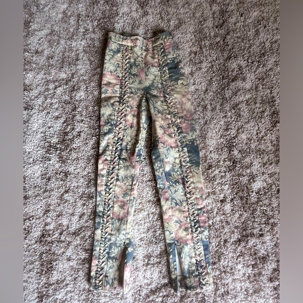 Zimmerman Lace Up Floral Pants